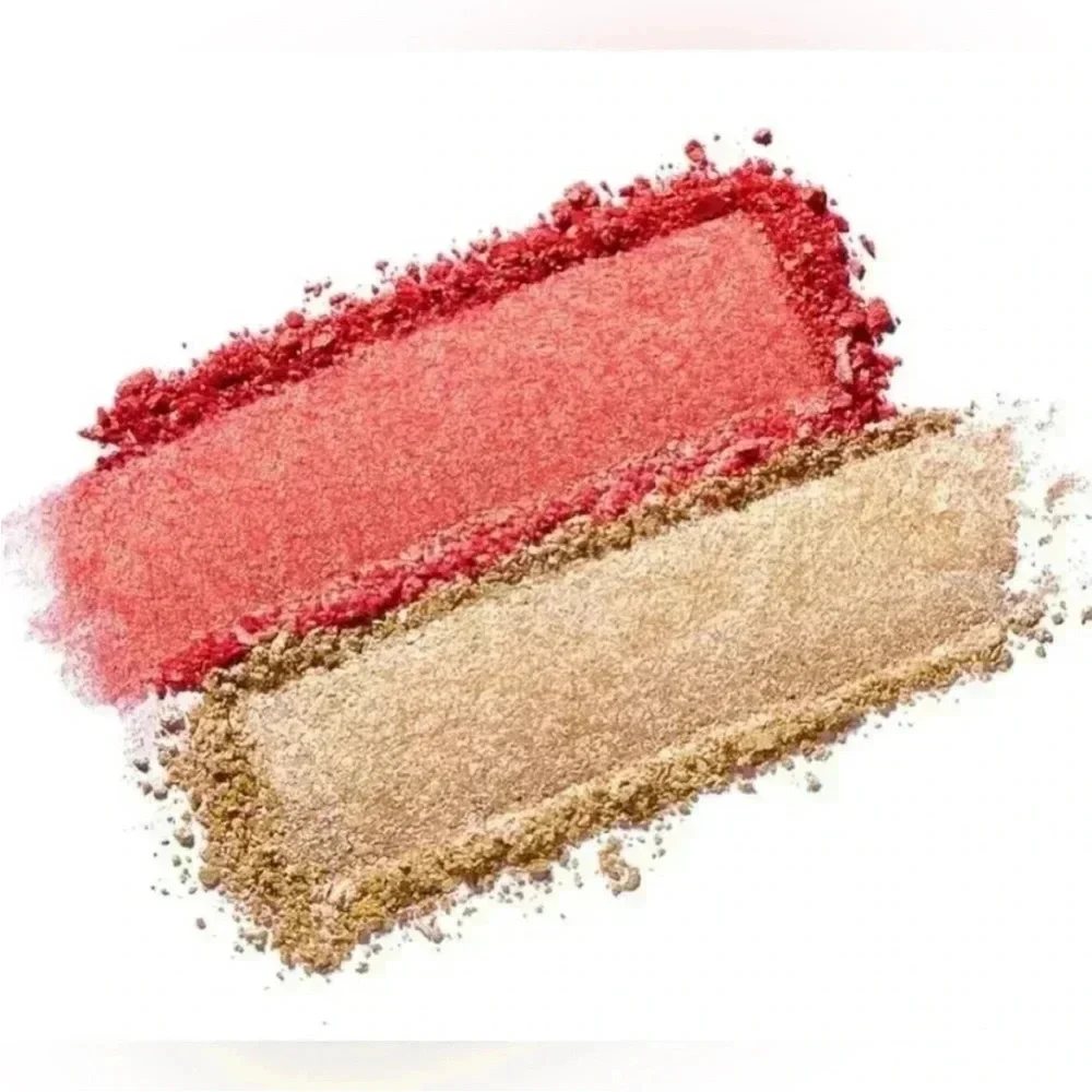 ICONIC LONDON NIB -Coral Glow- Silk Glow Duo Full Size 0.21 oz Blush/Highlighter